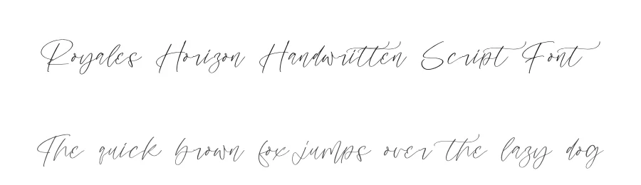 Royales Horizon Handwritten Script Font by Operatype.Co — Display Font