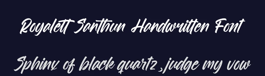 Royalett Santhun Handwritten Font by letterenastudios — Script Handwritten Font — thumbnail 2
