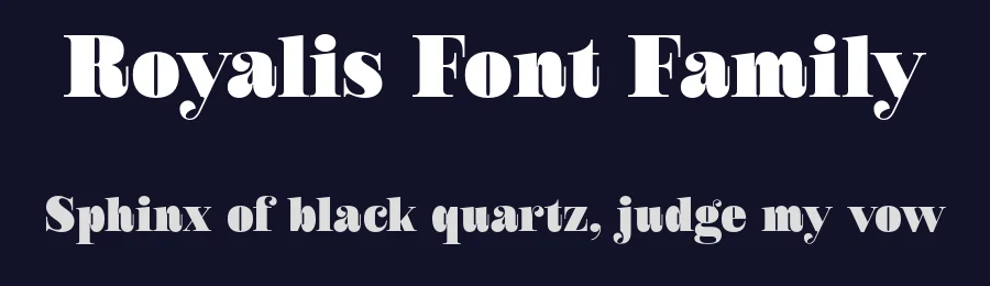 Royalis Font Family by Julien Fincker — Serif Font — thumbnail 2