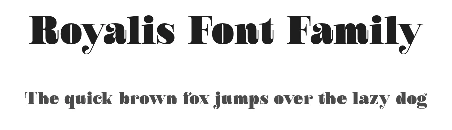 Royalis Font Family by Julien Fincker β Serif Font