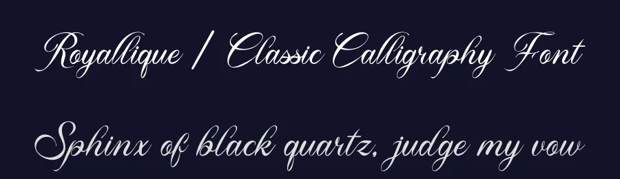 Royallique | Classic Calligraphy Font by Gracetypestudio — Script Handwritten Font — thumbnail 2