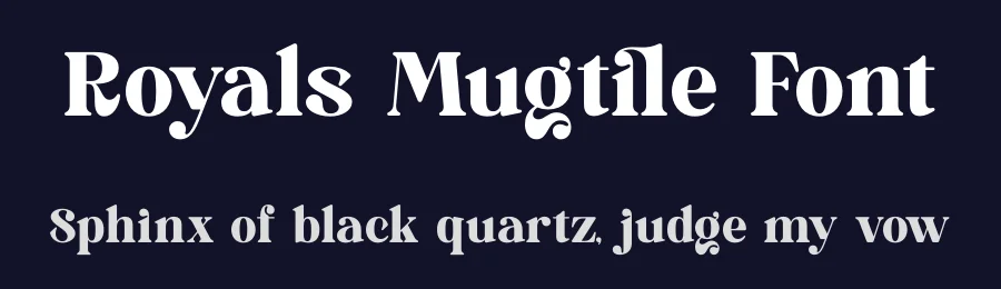 Royals Mugtile Font by timelesstype.co — Display Font — thumbnail 2