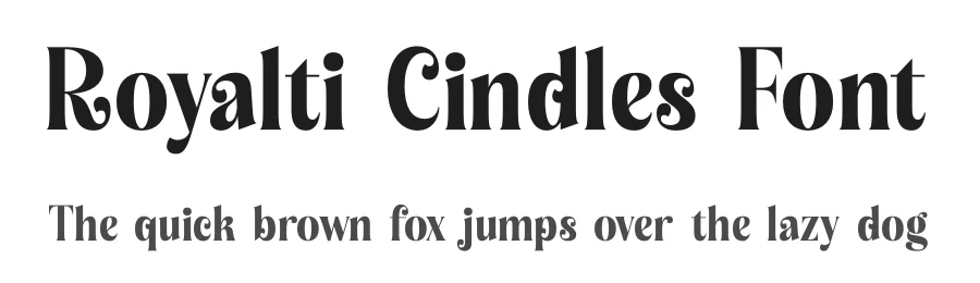 Royalti Cindles Font by timelesstype.co — Display Font