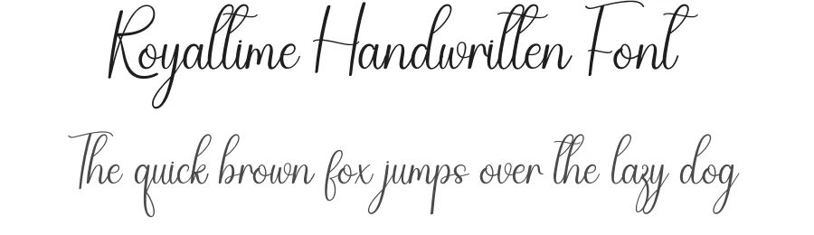 Royaltime Handwritten Font by creativeletter — Script Handwritten Font