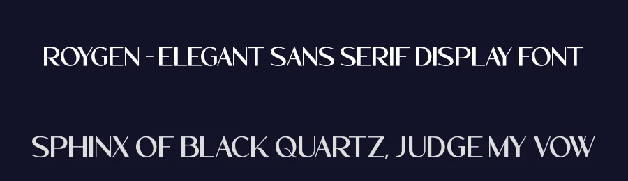 Roygen – Elegant Sans Serif Display Font by timelesstype.co — Sans Serif Font — thumbnail 2