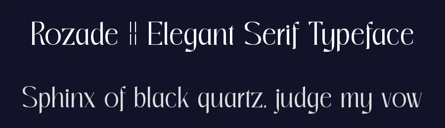 Rozade || Elegant Serif Typeface by ErmediaStudio — Display Font — thumbnail 2
