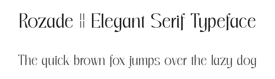 Rozade || Elegant Serif Typeface by ErmediaStudio — Display Font