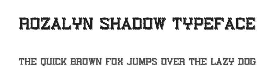 Rozalyn Shadow Typeface by BART.Co Design — Display Font