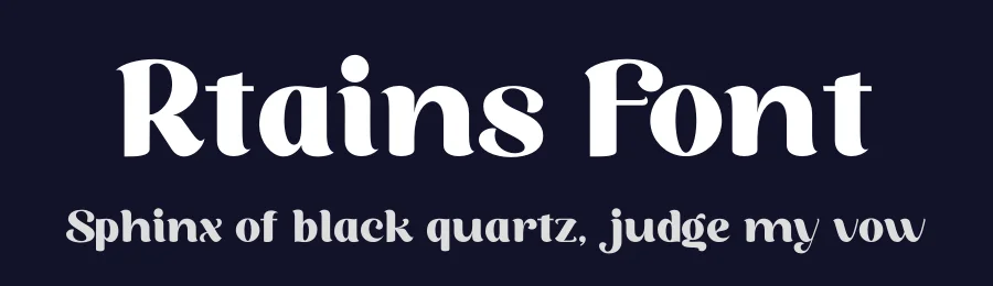 Rtains Font by zaaintype — Sans Serif Font — thumbnail 2