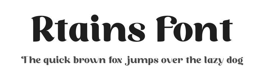 Rtains Font by zaaintype — Sans Serif Font
