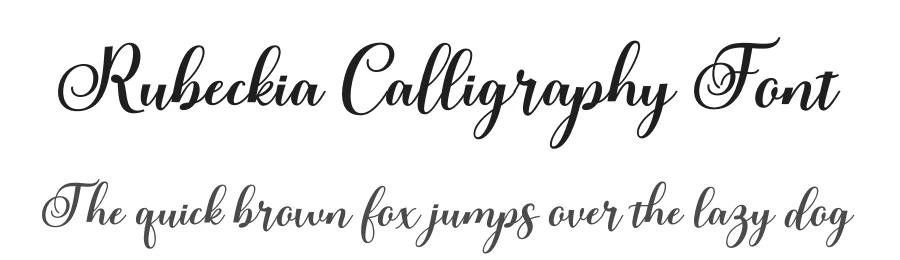 Rubeckia Calligraphy Font by fontkong — Script Handwritten Font