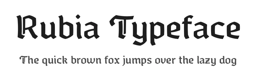 Rubia Typeface by Juan Rubio — Display Font