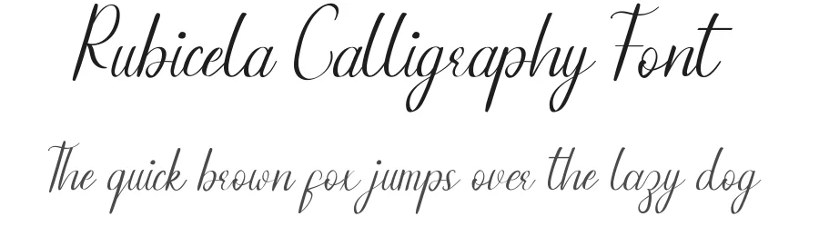 Rubicela Calligraphy Font by edricstudio — Script Handwritten Font