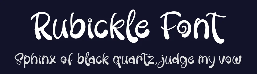 Rubickle Font by glorytype — Script Handwritten Font — thumbnail 2