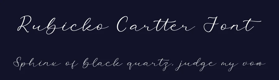 Rubicko Cartter Font by perspectype — Script Handwritten Font — thumbnail 2