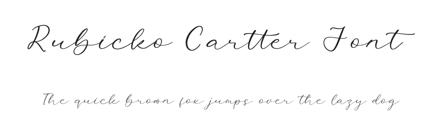 Rubicko Cartter Font by perspectype — Script Handwritten Font