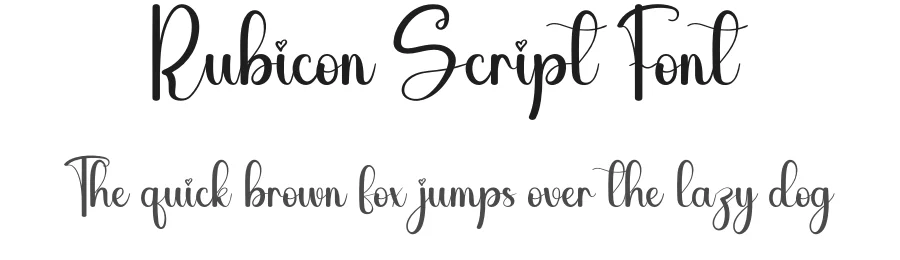 Rubicon Script Font by andikastudio — Script Handwritten Font