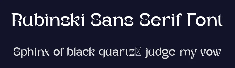 Rubinski Sans Serif Font by Kijiji Hub — Sans Serif Font — thumbnail 2