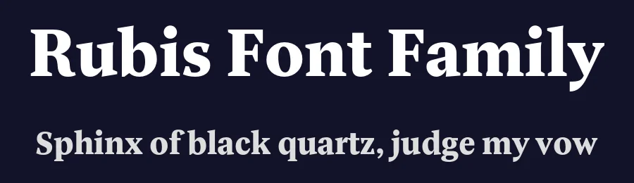 Rubis Font Family by Nootype — Serif Font — thumbnail 2