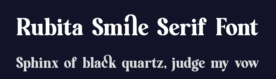 Rubita Smile Serif Font by timelesstype.co — Serif Font — thumbnail 2