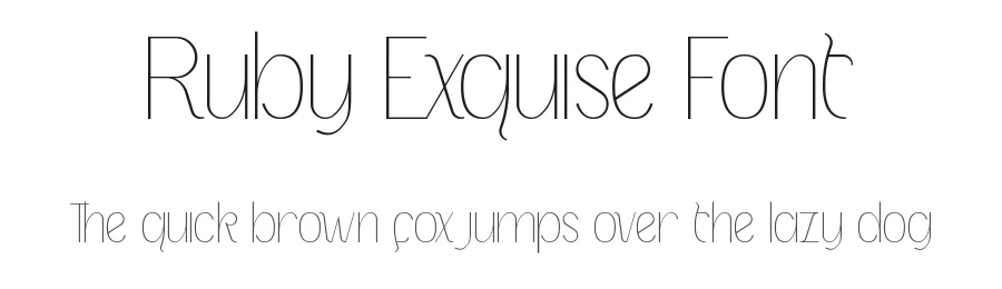 Ruby Exquise Font by nihstudio — Sans Serif Font