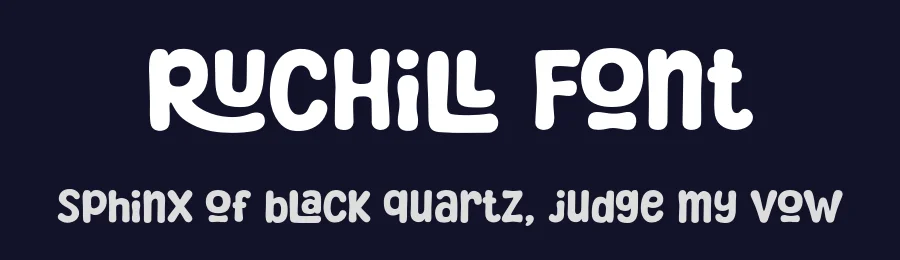 Ruchill Font by Typebae — Display Font — thumbnail 2