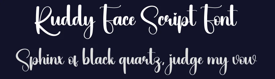 Ruddy Face Script Font by creativeletter — Script Handwritten Font — thumbnail 2