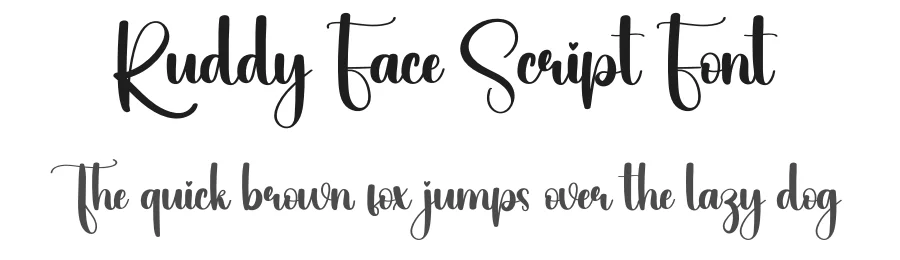 Ruddy Face Script Font by creativeletter — Script Handwritten Font