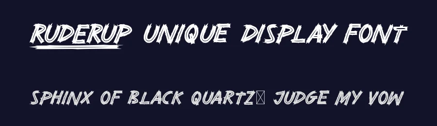 RUDERUP Unique Display Font by nihstudio — Script Handwritten Font — thumbnail 2