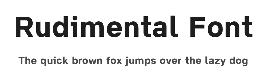 Rudimental Font by Retr0 — Sans Serif Font