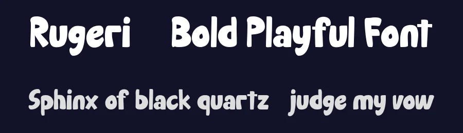 Rugeri – Bold Playful Font by Flawless And Co — Display Font — thumbnail 2