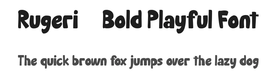 Rugeri – Bold Playful Font by Flawless And Co — Display Font