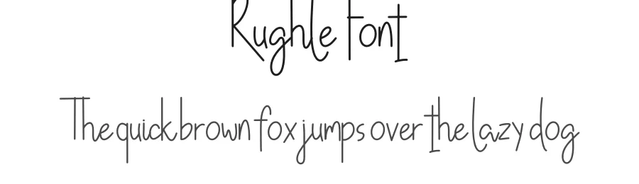 Rughle Font by khalwastudio — Script Handwritten Font