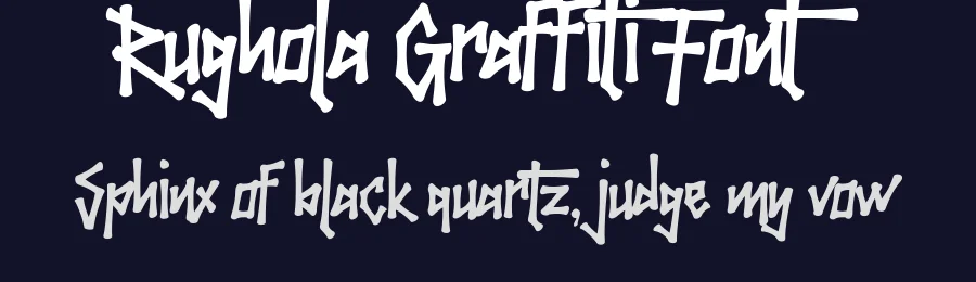 Rughola Graffiti Font by madeDeduk — Display Font — thumbnail 2