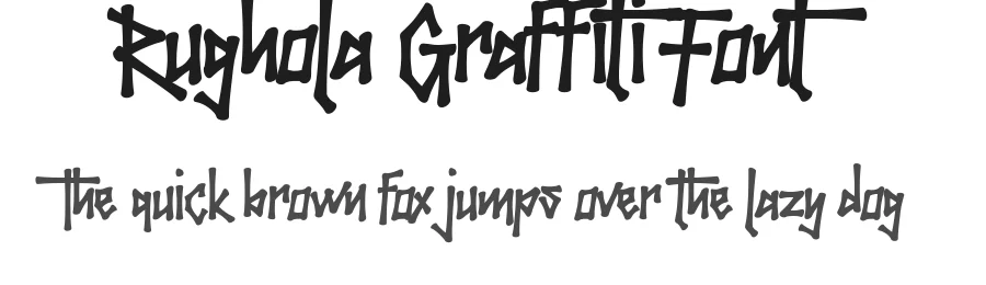 Rughola Graffiti Font by madeDeduk — Display Font