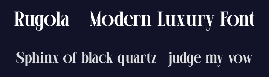 Rugola – Modern Luxury Font by Ragamkata — Display Font — thumbnail 2