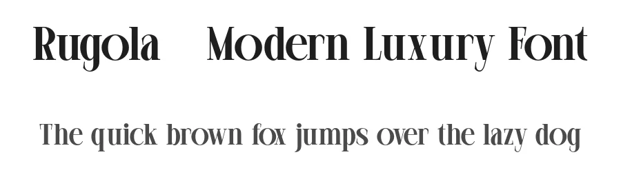 Rugola – Modern Luxury Font by Ragamkata — Display Font