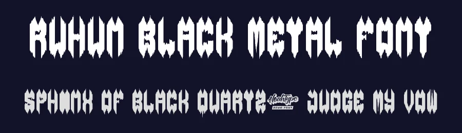 Ruhun Black Metal Font by noahtype — Blackletter Font — thumbnail 2