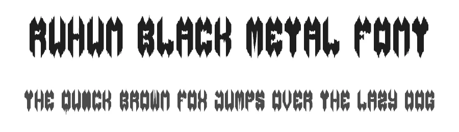 Ruhun Black Metal Font by noahtype — Blackletter Font