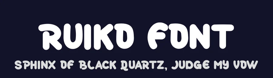 Ruiko Font by futuristypestudio — Display Font — thumbnail 2