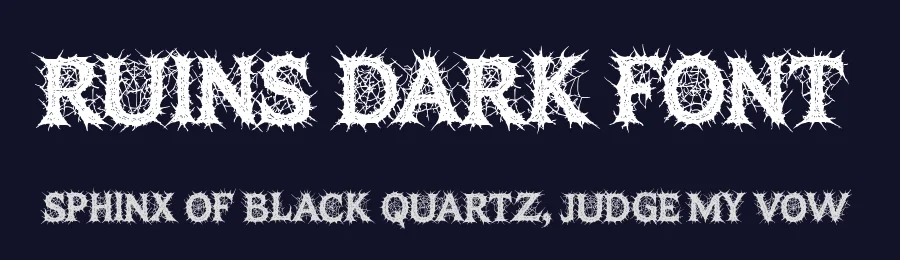 Ruins Dark Font by Sealoung — Display Font — thumbnail 2