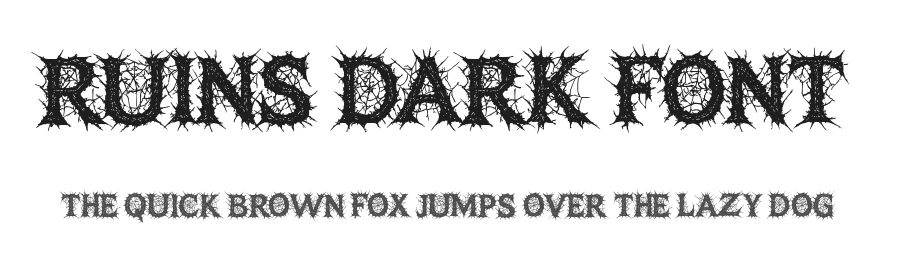 Ruins Dark Font by Sealoung — Display Font