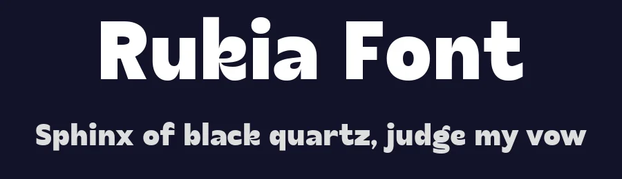 Rukia Font by Drizy — Sans Serif Font — thumbnail 2