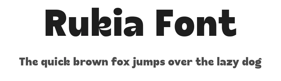 Rukia Font by Drizy — Sans Serif Font