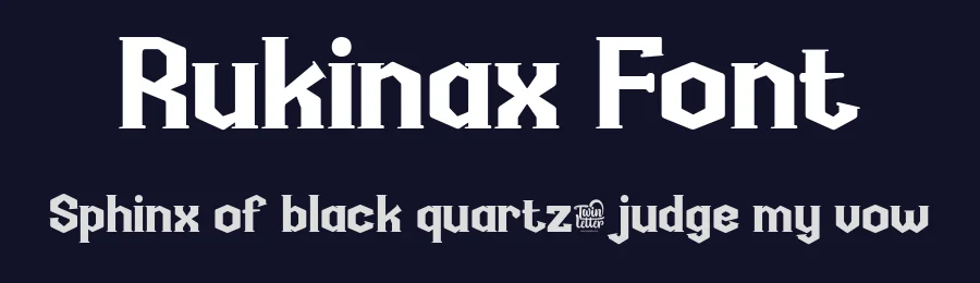 Rukinax Font by twinletter — Display Font — thumbnail 2