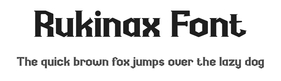 Rukinax Font by twinletter — Display Font