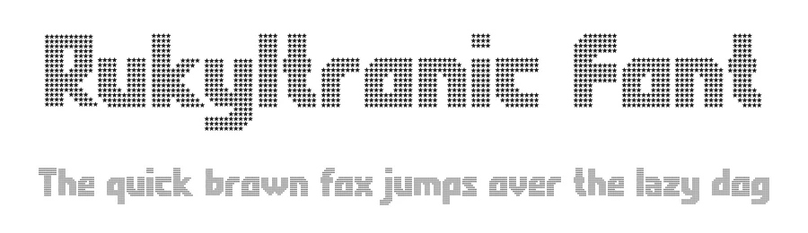 Rukyltronic Font by Typodermic — Display Font