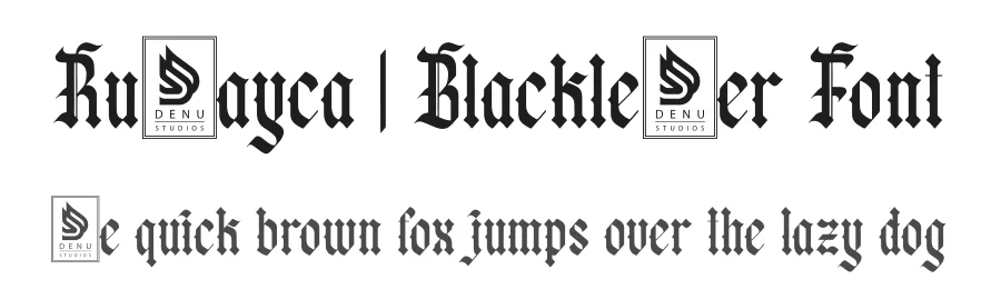 Rullayca | Blackletter Font by Denustudios — Blackletter Font