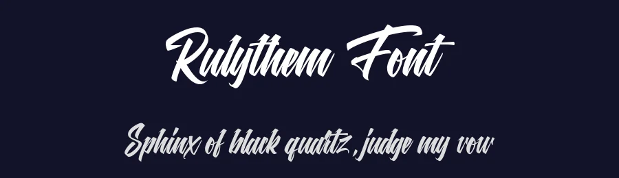 Rulythem Font by metafontsy — Script Handwritten Font — thumbnail 2