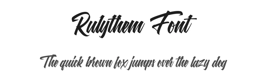 Rulythem Font by metafontsy — Script Handwritten Font